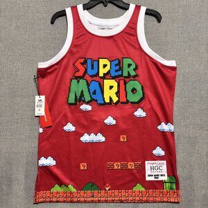 Super Mario  Basketball Jersey By Headgear Classics M 1985 Retro Gaming Design